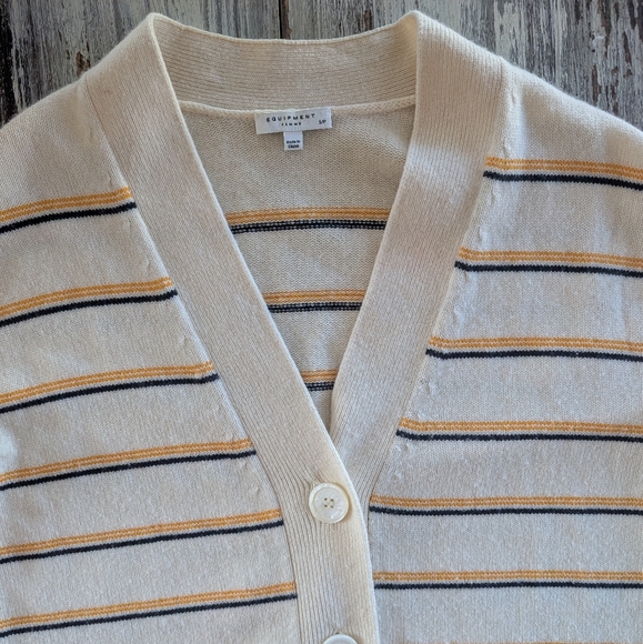 Equipment Femme Elder Wool Cashmere Relaxed Fit Cardigan Women's Small - Picture 5 of 8